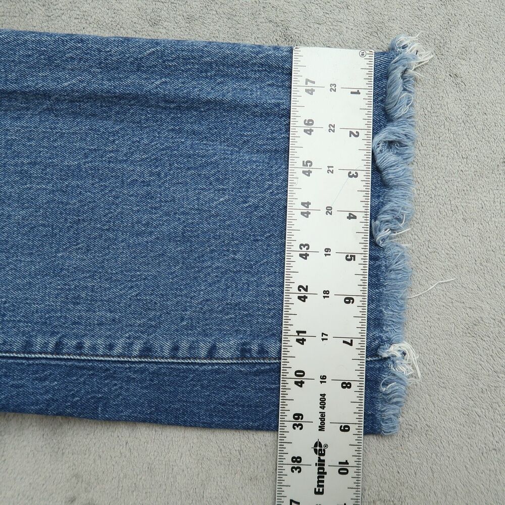 Abercrombie & Fitch Blue Wide Leg Jeans - Picture 7 of 16